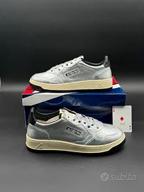 Autry sneakers medalist low 35mm Nere e Argento 42
