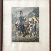 Stampa d'epoca incorniciata