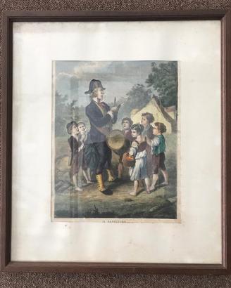 Stampa d'epoca incorniciata