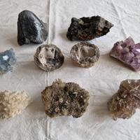 Raccolta di minerali – lotto di 8 pezzi grandi