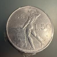 Monete da 100 lire Minerva SPL anno 1956