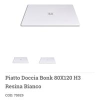 Piatto doccia 80x120 Iperceramica nuovo +accessori