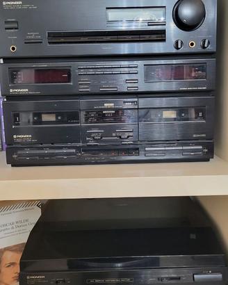 stereo double cassette con amplificatore