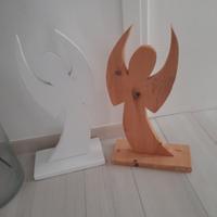 angioletti di legno fatti artigianalmente 