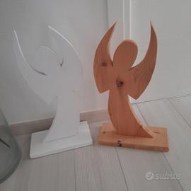 angioletti di legno fatti artigianalmente 