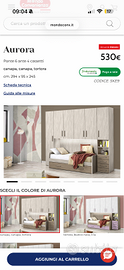 Cameretta 6 ante con materasso nuovi