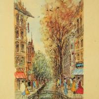 2 QUADRI BOUFFERIE PARIGI ANNI '50