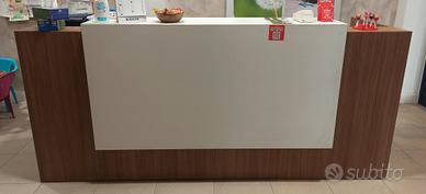 reception scrivania bianca come nuova