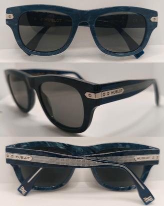 HUBLOT occhiale sole NUOVO acetato lenti Zeiss top