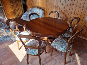sala da pranzo + salottino da te + credenza legno