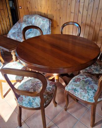 sala da pranzo + salottino da te + credenza legno