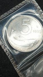 5 lire delfino 1956