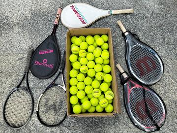 Lotto palline racchetti tennis padel