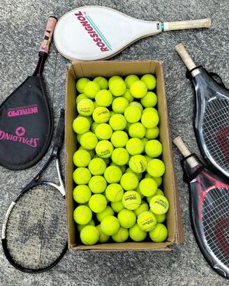 Lotto palline racchetti tennis padel