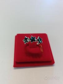 Anello tre stelle critalli