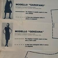 4 cartamodelli del 1963 abiti donna 