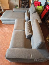 Grande divano con chaise longue " Poltronesofà "