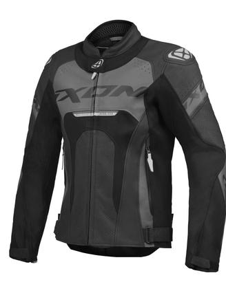 IXON Giacca Moto Pelle Jackal Uomo - Nero - Motor'