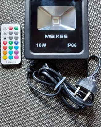 Faro Led colori RGB con telecomando