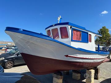 Barca da pesca e famiglia