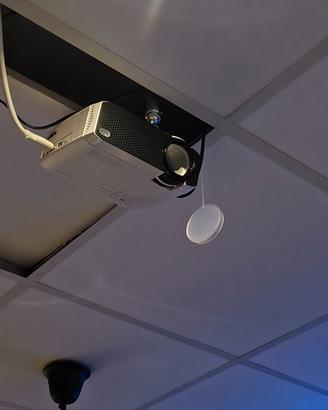 Proiettore con schermo e staffa