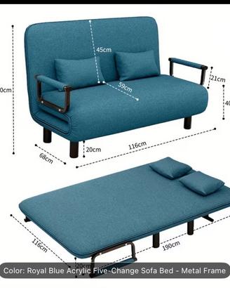 Divano Letto 5-in-1 Convertibile – Nuovo - 3 mesi