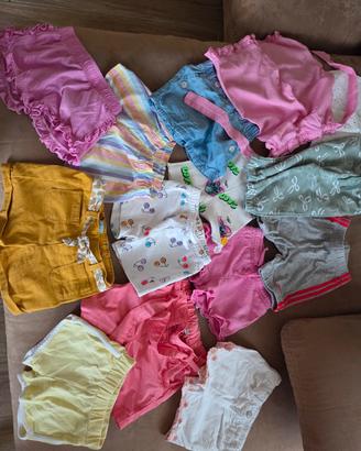 set pantaloncini 80 - 86 cm Bimba 