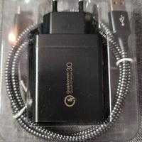 Caricabatterie USB da Parete 30 W/ 6A Max con cavo