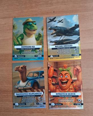 4 cards Panini Skifidol Italian Brainrot 