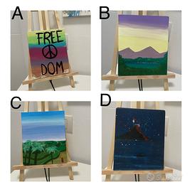 quadretti realizzati a mano