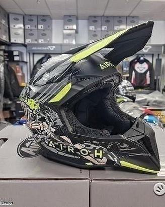 AIROH Casco Cross Wraaap - Darkness - Motor's Pass
