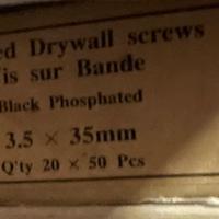 Viti a nastro lungh. 35 mm. per cartongesso