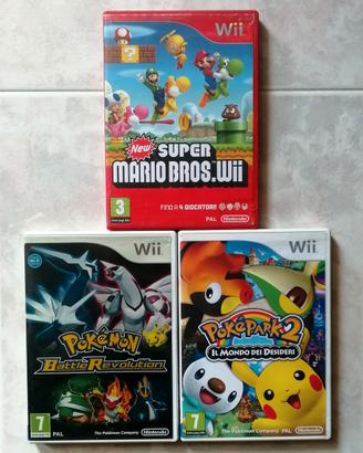Mario Bros Wii, Battle Revolution, Pokepark 2 ITA
