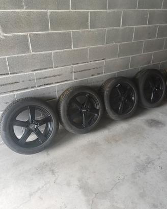 cerchi dezent +gomme Continental 5x112 Audi