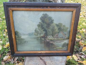 Lotto Quadri Antichi Stampe Vintage Oggetti Mobili