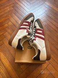 Scarpe Back70 Uomo Pelle Bianca/Verde 44