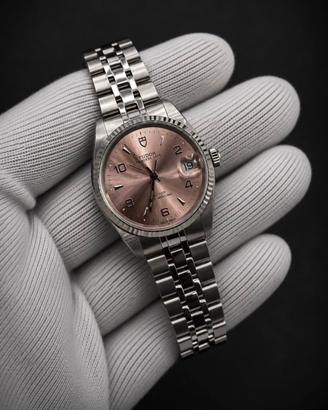 Tudor Prince Oysterdate 74034 Salmon Dial Full Set