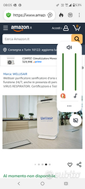 Puricatore disinfezione aria wellis air
