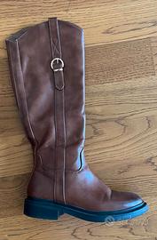Stivali alti marroni stile cavallerizzo 🟤 comodi