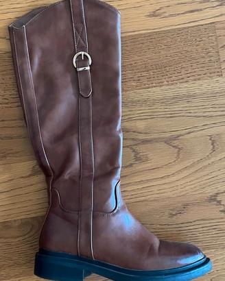 Stivali alti marroni stile cavallerizzo 🟤 comodi