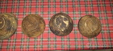 Antiche ciotole in legno per il vino Rarità