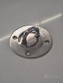 Gancio da soffitto INOX Ø ~9 cm – per TRX, amaca..