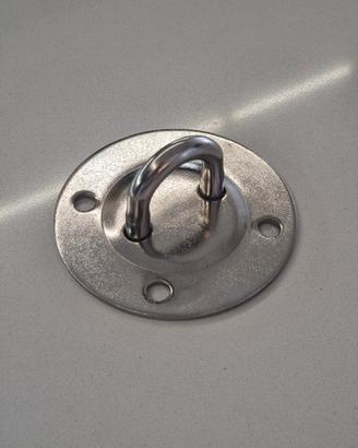 Gancio da soffitto INOX Ø ~9 cm – per TRX, amaca..