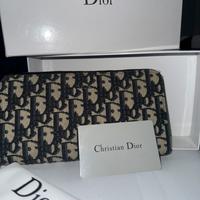 Portafogli Christian Dior beige/nero nuovo scatola