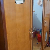 Cameretta vintage anni '50 armadio,scrittoio,letto