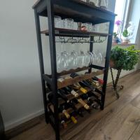 Cantinetta, porta bicchieri, porta bottiglie 