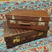 valigia da viaggio vero coccodrillo 