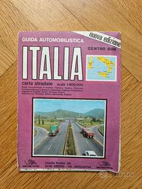 Carta Stradale Vintage Italia Centro Sud