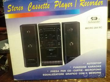 Radioregistratore Schneider con Karaoke