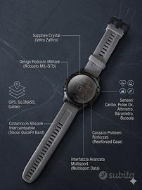 Garmin Fenix 5 Sapphire (Vetro Zaffiro) – Batteria